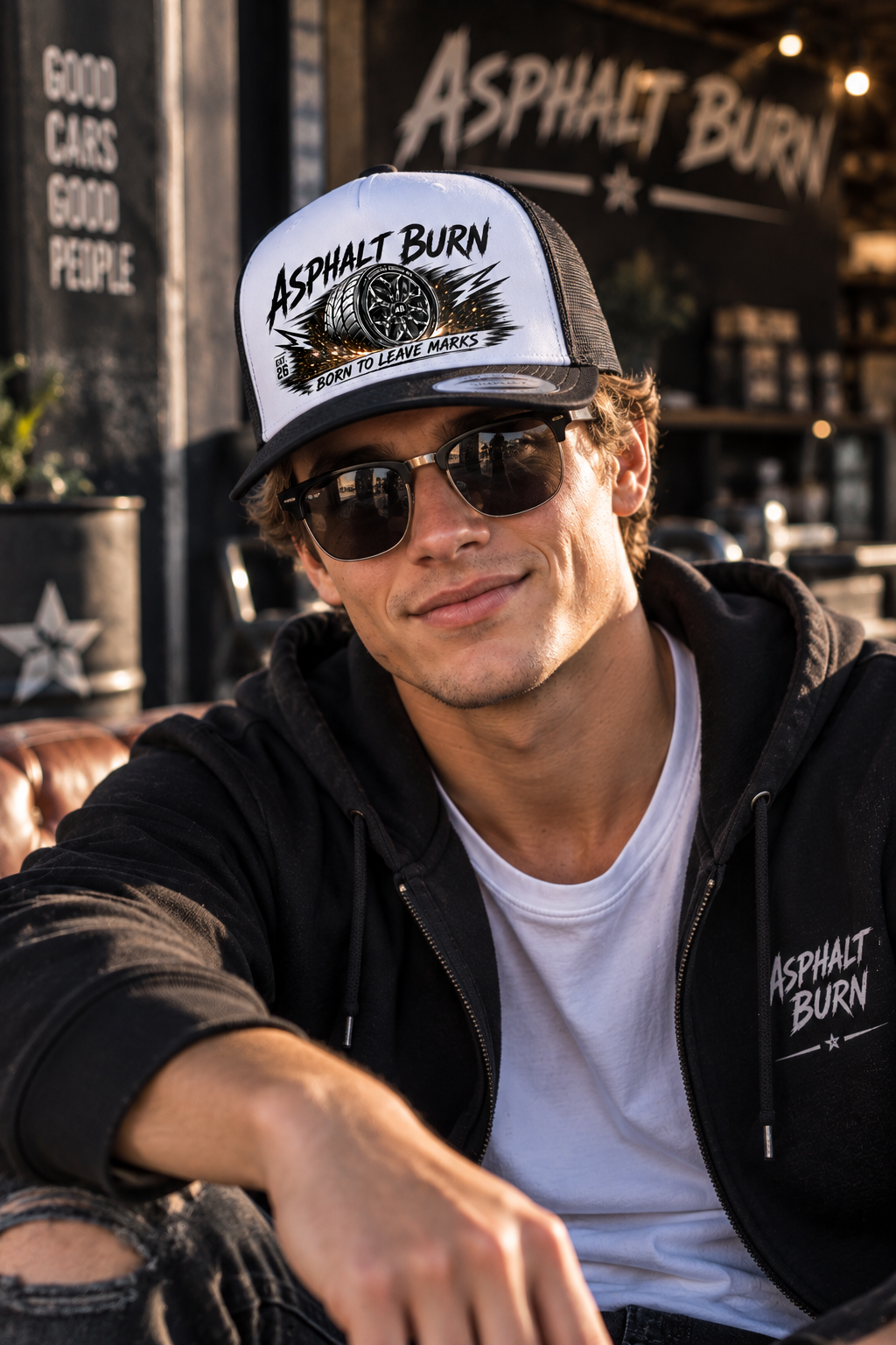 Born To Leave Marks – Premium Trucker Cap