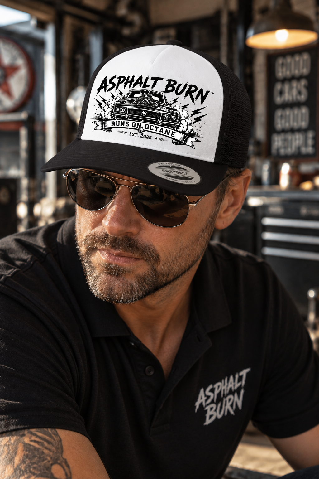 Runs On Octane – Premium Trucker Cap