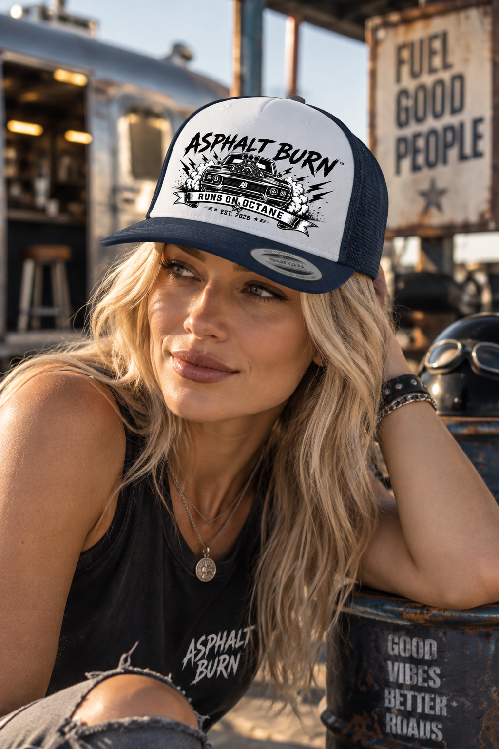 Runs On Octane – Premium Trucker Cap