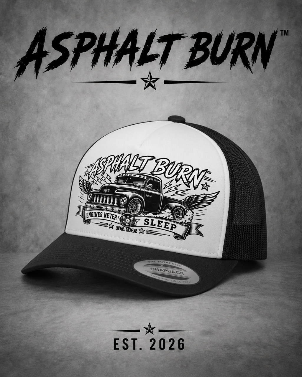 Engines Never Sleep – Premium Trucker Cap