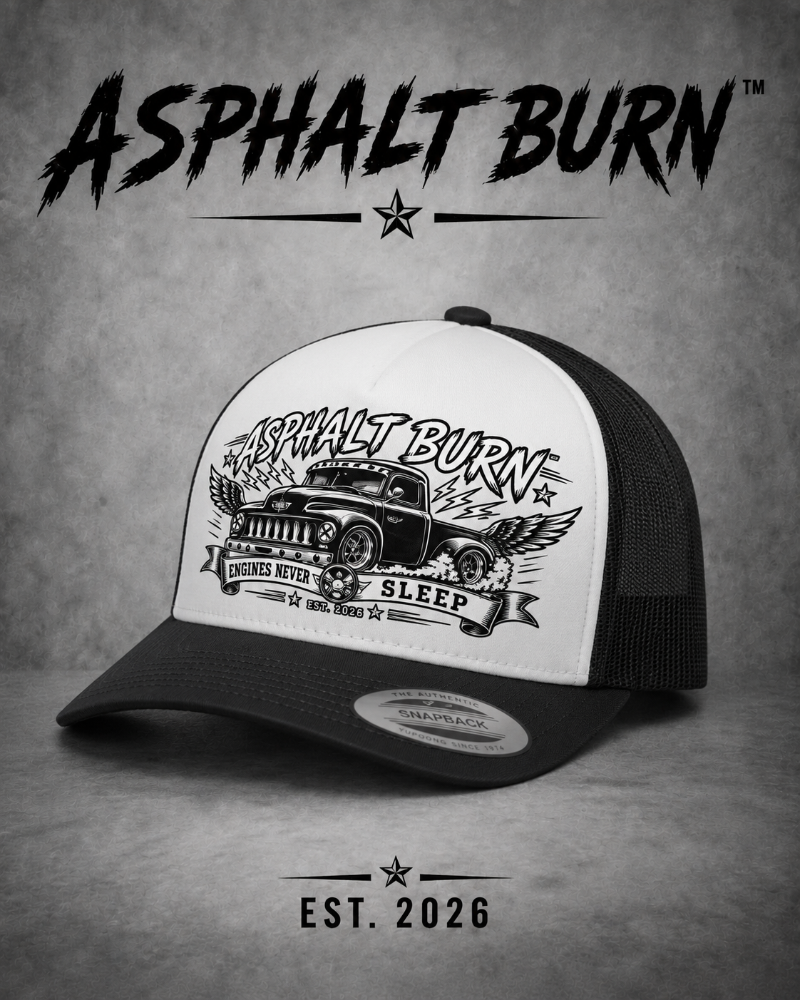 Engines Never Sleep – Premium Trucker Cap