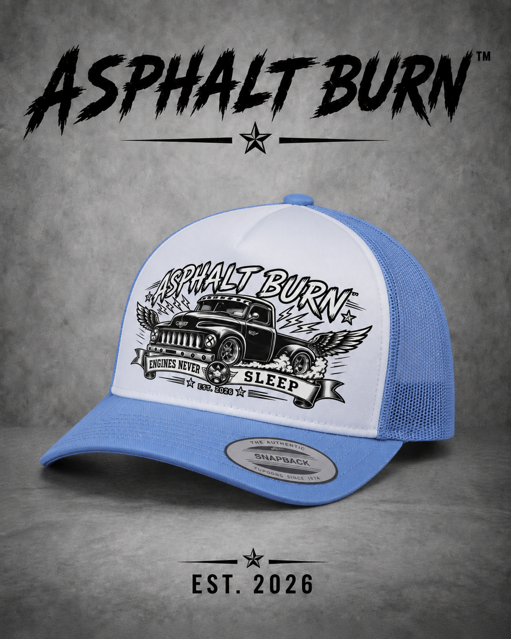 Engines Never Sleep – Premium Trucker Cap