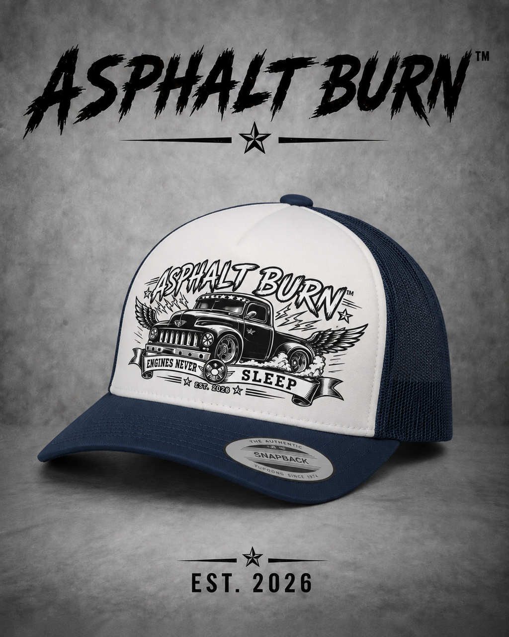 Engines Never Sleep – Premium Trucker Cap