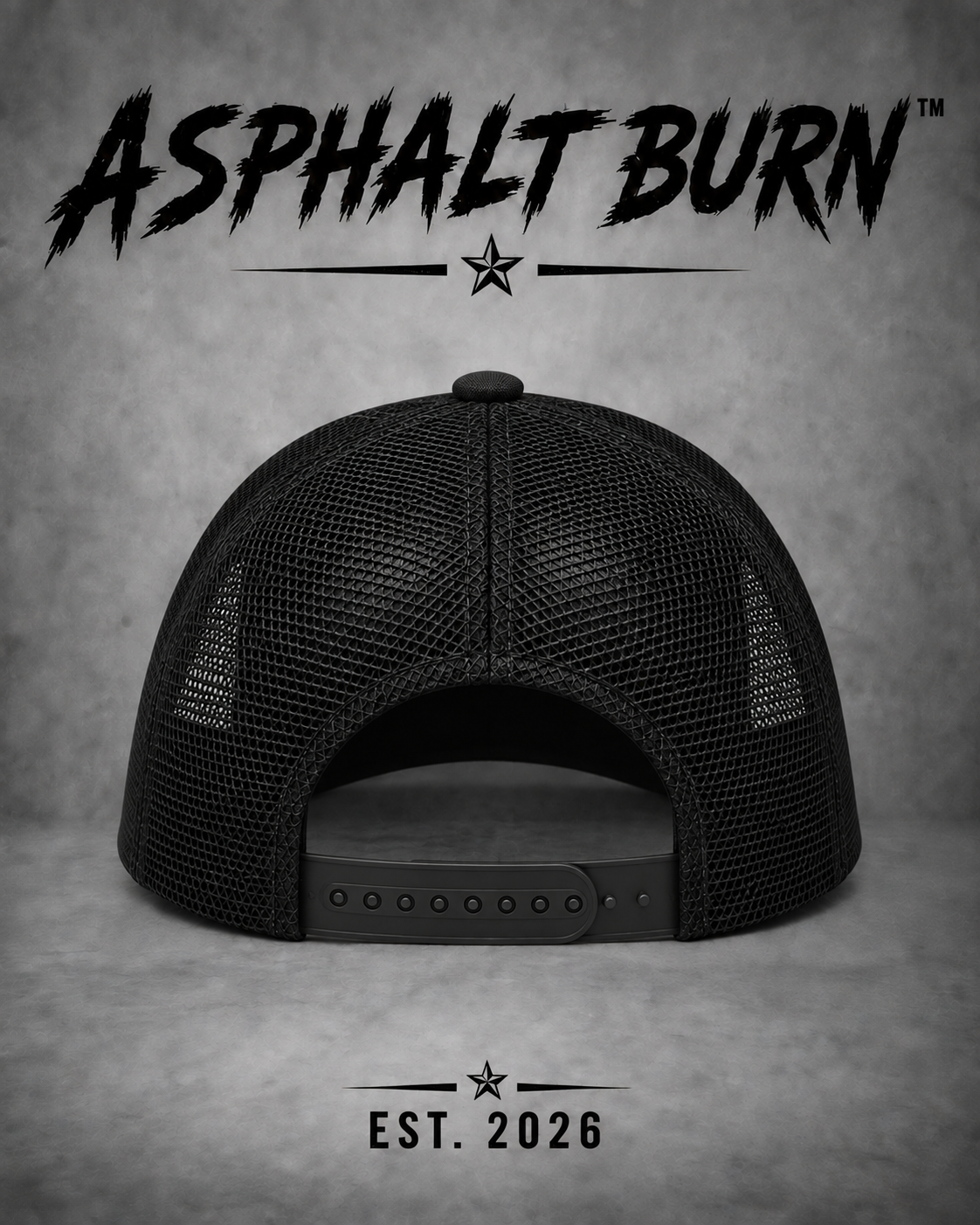 ASPHALT BURN™ Stacked Logo – Classic Trucker Cap