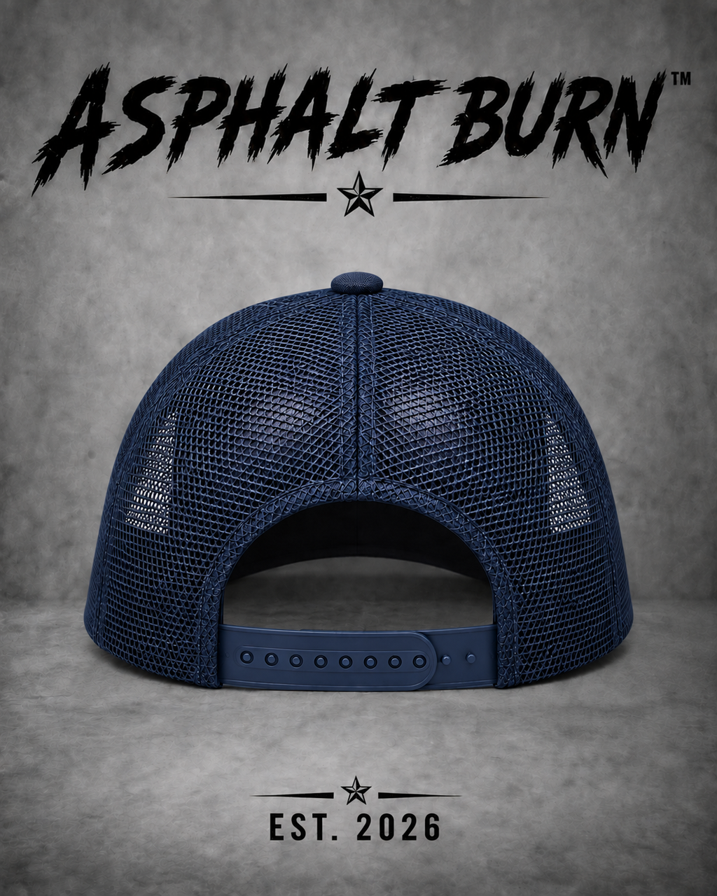 ASPHALT BURN™ Stacked Logo – Classic Trucker Cap