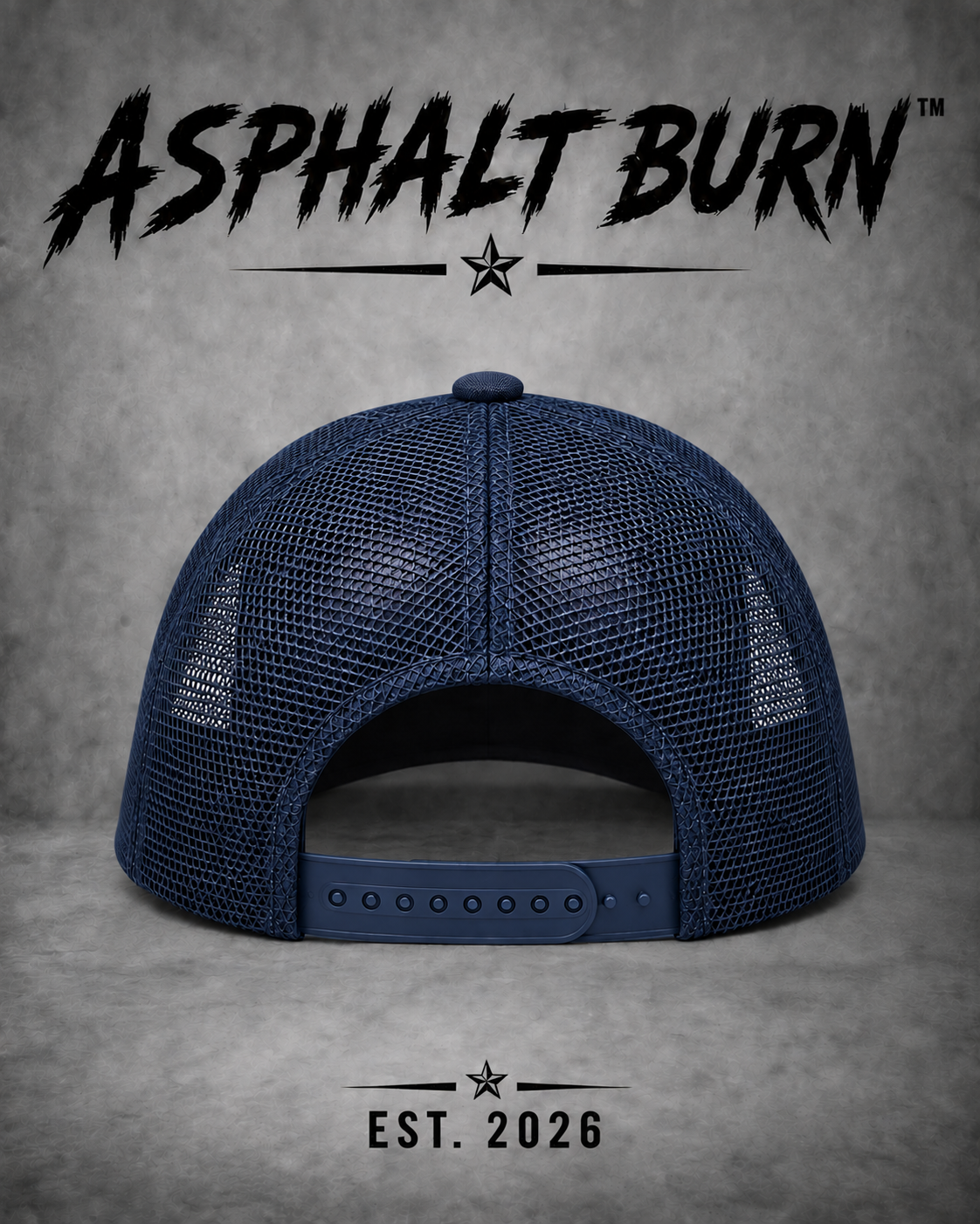ASPHALT BURN™ Stacked Logo – Classic Trucker Cap
