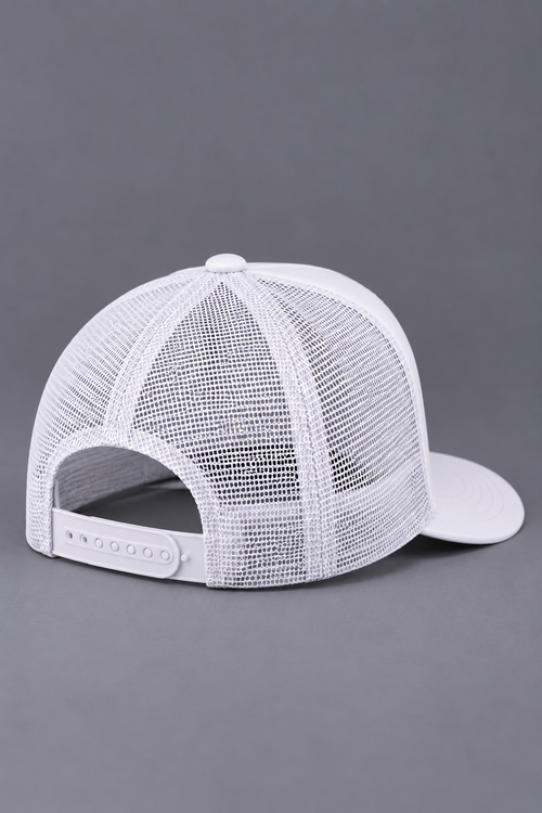 ASPHALT BURN™ Horizontal Logo White – Classic Trucker Cap